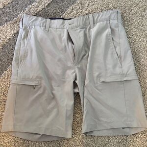 Men's Gray Golf Cargo Shorts